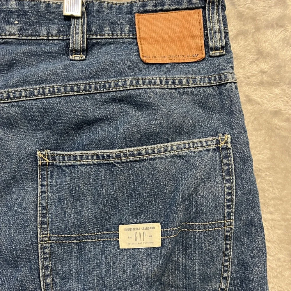 Vintage Gap Carpenter Jeans Mens 40x30 Blue Denim Utility Workwear Pants